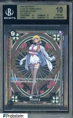 2025 One Piece A Fist of Divine Speed Stussy Alternate Art BGS 10 PRISTINE - Image 1