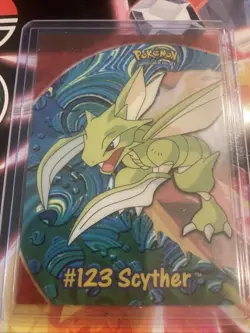 Pokemon Card English 2000 Topps TV Animation Clear Scyther #123 PC9 Vintage - Image 1