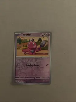 Pokemon Card Holographic Tinkatink Brand New - Image 1