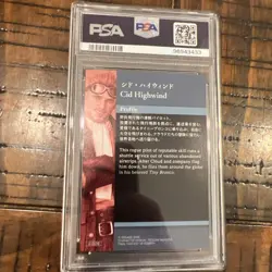 PSA 10 Cid Highwind FINAL FANTASY VII Anniversary Art Museum Card 008 Foil - Image 2