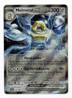 Melmetal EX 104 Scarlet & Violet Promo Holo Card NEAR MINT/MINT - Image 1