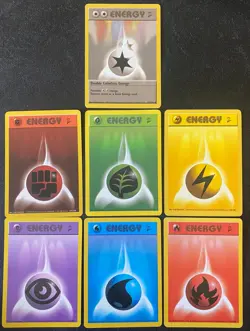 Vintage WOTC Base Set 2 - 7 Card Energy Lot Double Colorless Energy 124/130 - LP - Image 1