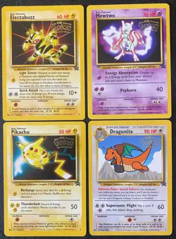Vintage WOTC Pokemon First Movie Black Star Promo 4-Card Set (1999) - LP/MP - Image 1