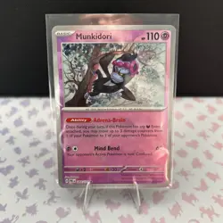 Pokemon Munkidori TCG Reverse Holo Pokeball Prismatic Evolutions Card 044/131 - Image 1