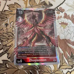 Digimon Card Game Zhuqiaomon BT8-019 SR New Awakening - Image 1