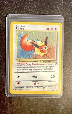 Eevee 11 Promo Holo Pokemon Card Black Star - Image 2