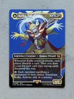 Kefka, Court Mage #398 MTG FIN Final Fantasy Mythic Borderless Regular FFVI - NM - Image 1