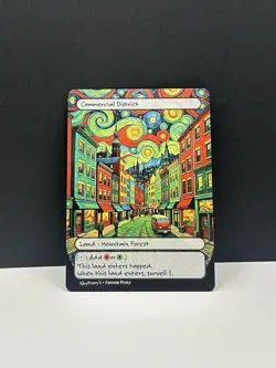 Surveil Land Set - Altered Art Custom MTG - Van Gogh Style - All 10! - Image 2
