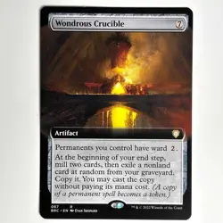 WONDROUS CRUCIBLE MTG EXTENDED ART BRO - CARTE MAGIC THE GATHERING EN NEUF - Image 1
