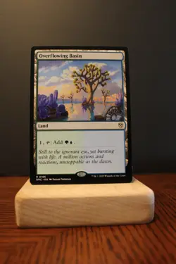 Overflowing Basin Rare Land NM Commander: Aetherdrift MTG Magic Cards ManaFam - Image 1