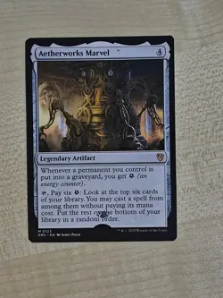 MTG Misprint Aetherworks Marvel Aetherdrift Shifted Stamp - Image 1