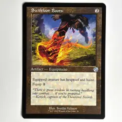 SWIFTFOOT BOOTS MTG RETRO BRO - CARTE MAGIC THE GATHERING EN NEUF - Image 1