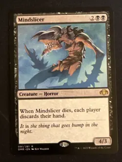 1x Mindslicer (091) Dominaria Remastered LP MTG Magic the Gathering x1 MKE - Image 1
