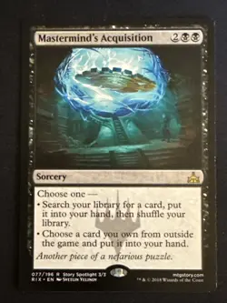 1x Mastermind's Acquisition (077) Rivals of Ixalan LP MTG Magic the Gathering x1 - Image 1