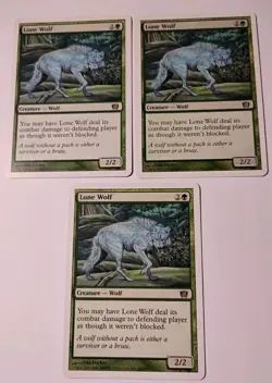 3x Lone Wolf MTG, 8th Edition - Image 1