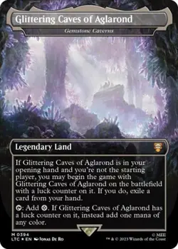 Glittering Caves of Aglarond - Gemstone Caverns (Surge Foil) -Foil Near Mint MTG - Image 1