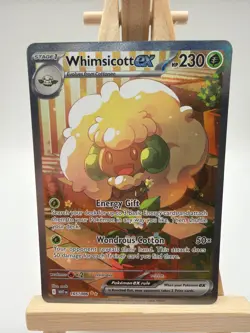 Whimsicott ex 165/086 Pokemon White Flare Holo Special Illustration Rare NM 2025 - Image 1