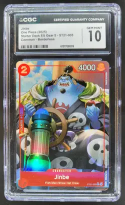2025 ONE PIECE JINBE BORDERLESS ST21-005 CGC 10 A PT - Image 1
