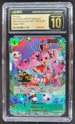 2025 ONE PIECE JP PERONA SUPER RARE OP12-034 CGC 10 PRISTINE A PT - Image 1