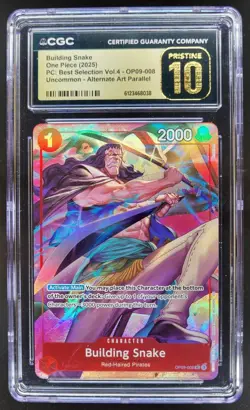 2025 ONE PIECE BUILDING SNAKE ALT ART OP09-008 CGC 10 PRISTINE A PT - Image 1