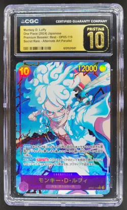 2024 ONE PIECE JP MONKEY D. LUFFY SECRET RARE ALT OP05-119 CGC 10 PRISTINE A PT - Image 1