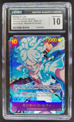 2024 ONE PIECE JP MONKEY D. LUFFY SECRET RARE ALT ART OP05-119 CGC 10 A PT - Image 1