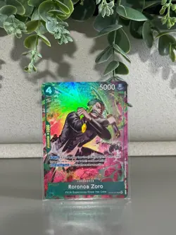 One Piece TCG TREASURE RARE Roronoa Zoro OP13-037 - Image 1
