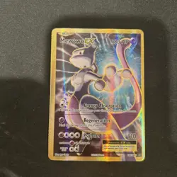 Pokemon Mewtwo EX TCG Full Art Holo Ultra Rare Card 103/108 Evolutions LP - Image 1