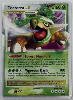 Pokemon Torterra LV.X Diamond & Pearl DP09 Holo Promo Level Up Card 2007 English - Image 1