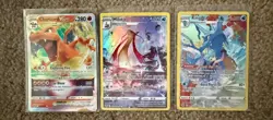 pokemon 10 card lot,kingdra/milotie/ditto,charizard vstar,trainer gallery - Image 1