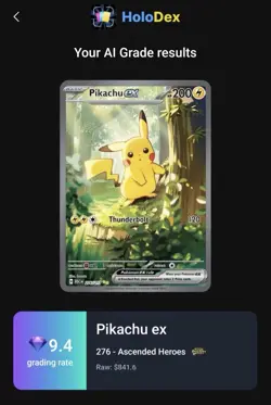 Ascended Heroes Forest Pikachu Ex #276/217 NM SIR Pokemon Card - Image 3