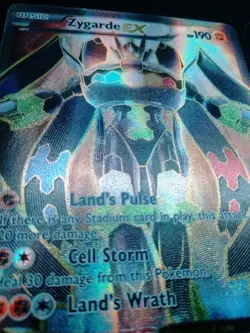 Pokemon TCG Zygarde EX Full Art Alternate Card 54a/124 XY Fates Collide - Image 2