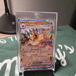 Flareon ex Tera Holo Double Rare Prismatic Evolutions 014/131 Pokemon Card - Image 1