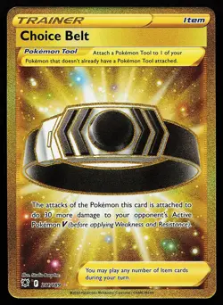Choice Belt 211/189 Secret Rare Astral Radiance Pokemon Card - Image 1