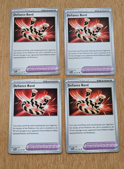 x4 Defiance Band 169/198 Pokemon Card TCG Playset - Image 1