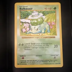 Pokemon TCG Bulbasaur Shadowless Base Set Vintage Gradable Card NMNT WoTC - Image 1