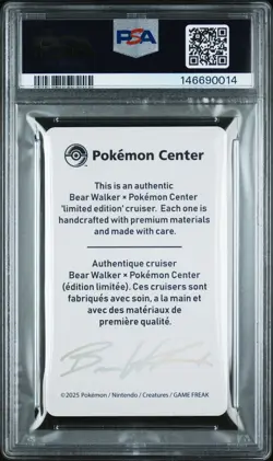 2025 POKEMON CENTER X BEAR WALKER COLLECTION CARDS EEVEE 210/930 PSA 9 - Image 2