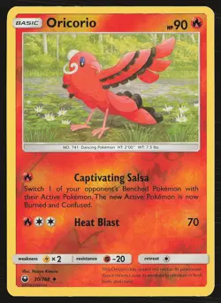 SM - Celestial Storm Oricorio (30) #30/168 Reverse Holo Pokemon Card - Image 1