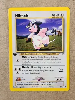 Pokemon 1st Edition Miltank 41/111 Neo Genesis Tcg Card Game Collect Trade Poke - Image 1