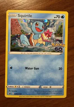 Squirtle SWSH233 Sword & Shield Black Star Promo Card Pokemon TCG - Image 1