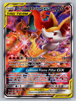 Charizard & Braixen GX - SM230 - Pokemon Sun & Moon Promo Ultra Rare Card LP - Image 1