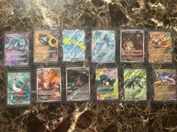 Team Rockets Meowth 203/182 Destined Rivals Plus Other Cards - Image 1