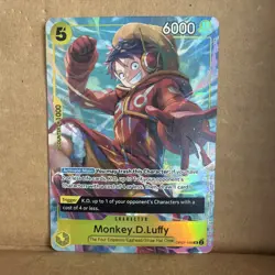 One Piece Monkey.D.Luffy Super Rare Foil OP07-109 Promo Card (B) - Image 1