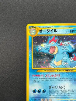 [NM] Feraligatr Pokemon Card Japanese No.160 Neo Premium File Vintage Holo 28A5 - Image 4
