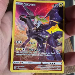 Pokemon Zekrom Full Art Ultra Rare Holo Card TG05/TG30 Brilliant Stars TCG - Image 1