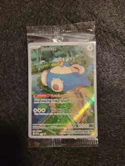 Pokemon TCG Snorlax #051 Holo Full Art Promo Card 151 Near Mint Sealed - Image 1