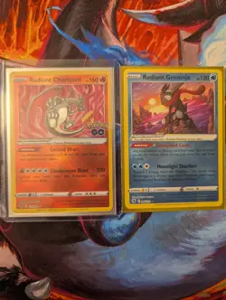 Radiant Charizard 110/78 And Radiant Greninja 46/189 Nm Shiny Pokemon Cards - Image 1