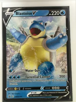 Blastoise V SWSH101 SWSH: Sword & Shield Promo Cards Holo - Image 1