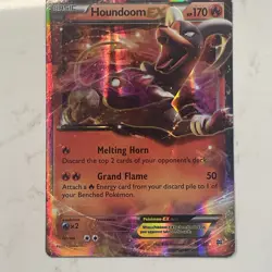 Houndoom EX 21/162 BREAKthrough NM Ultra Rare Pokemon Card Medium Condition - Image 1