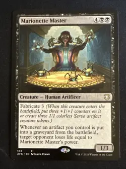 1x Marionette Master (102) Commander: Adventures in the Forgotten Realms LP MTG - Image 1